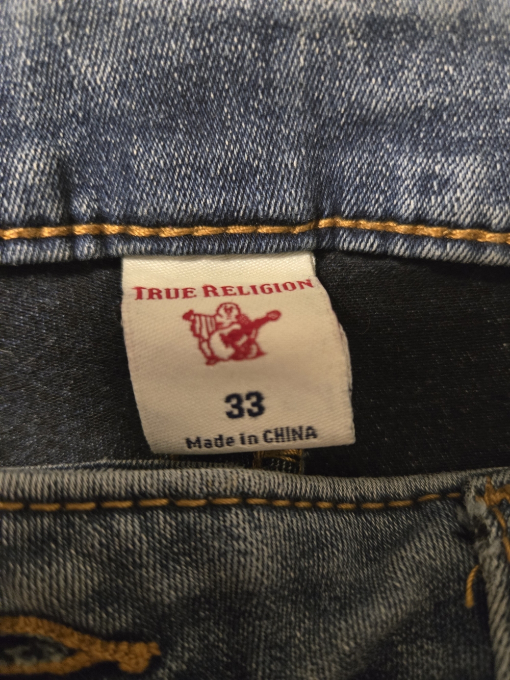 True Religion Halle Mid Rise Super Skinny Blue Jeans Size 33 - Picture 3 of 7